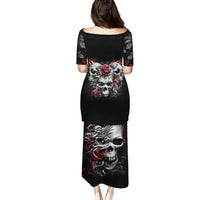 Skull Puletasi Three Skull No See Evil Rose - Wonder Print Shop