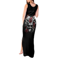 Skull Tank Maxi Dress Three Skull No See Evil Rose - Wonder Print Shop