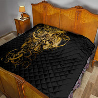 Skull Quilt Golden Warrior Royal - Wonder Print Shop