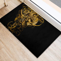Skull Rubber Doormat Golden Warrior Royal - Wonder Print Shop