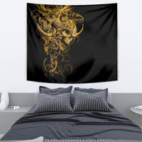 Skull Tapestry Golden Warrior Royal - Wonder Print Shop