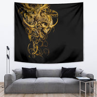 Skull Tapestry Golden Warrior Royal - Wonder Print Shop