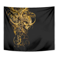 Skull Tapestry Golden Warrior Royal - Wonder Print Shop