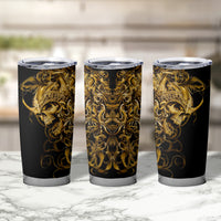 Skull Tumbler Cup Golden Warrior Royal - Wonder Print Shop