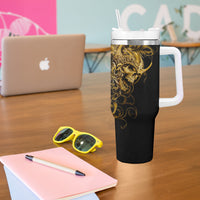 Skull Tumbler With Handle Golden Warrior Royal - Wonder Print Shop