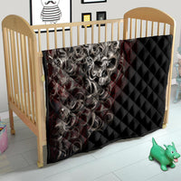 Skull Quilt Silver Warrior Royal - Wonder Print Shop