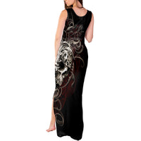 Skull Tank Maxi Dress Silver Warrior Royal - Wonder Print Shop