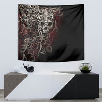 Skull Tapestry Silver Warrior Royal - Wonder Print Shop