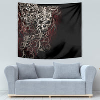 Skull Tapestry Silver Warrior Royal - Wonder Print Shop