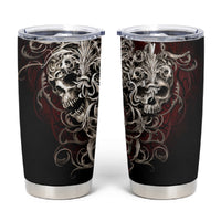 Skull Tumbler Cup Silver Warrior Royal - Wonder Print Shop