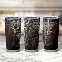 Skull Tumbler Cup Silver Warrior Royal - Wonder Print Shop