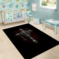Skull Area Rug Head Skeleton Cross Skull - Wonder Print Shop