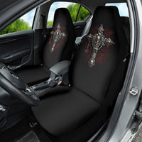 Skull Car Seat Cover Head Skeleton Cross Skull - Wonder Print Shop