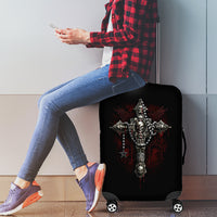 Skull Luggage Cover Head Skeleton Cross Skull - Wonder Print Shop