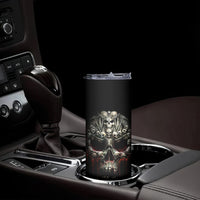 Skull Skinny Tumbler Head Skeleton Cross Skull - Wonder Print Shop