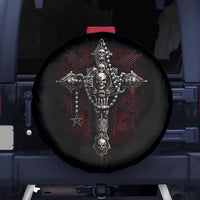Skull Spare Tire Cover Head Skeleton Cross Skull - Wonder Print Shop