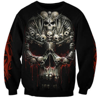 Skull Sweatshirt Head Skeleton Cross Skull - Wonder Print Shop