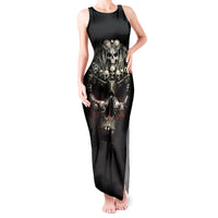 Skull Tank Maxi Dress Head Skeleton Cross Skull - Wonder Print Shop