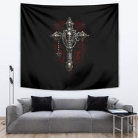Skull Tapestry Head Skeleton Cross Skull - Wonder Print Shop