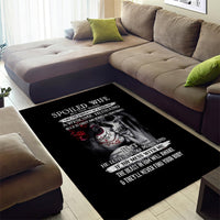Skull Area Rug Skull Girl Spoiled Wife - Wonder Print Shop