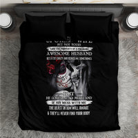 Skull Bedding Set Skull Girl Spoiled Wife - Wonder Print Shop