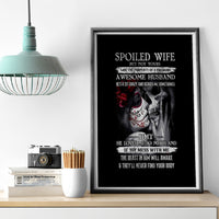 Skull Canvas Wall Art Skull Girl Spoiled Wife - Wonder Print Shop