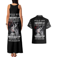 Skull Couples Matching Tank Maxi Dress And Hawaiian Shirt Skull Girl Spoiled Wife - Wonder Print Shop