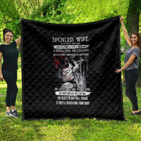 Skull Quilt Skull Girl Spoiled Wife - Wonder Print Shop