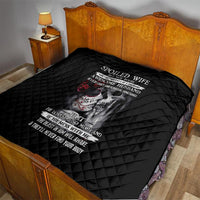 Skull Quilt Skull Girl Spoiled Wife - Wonder Print Shop