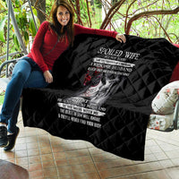 Skull Quilt Skull Girl Spoiled Wife - Wonder Print Shop