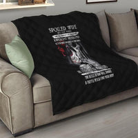 Skull Quilt Skull Girl Spoiled Wife - Wonder Print Shop