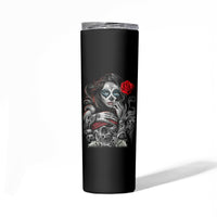 Skull Skinny Tumbler Skull Girl Spoiled Wife - Wonder Print Shop