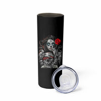Skull Skinny Tumbler Skull Girl Spoiled Wife - Wonder Print Shop