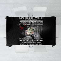 Skull Tablecloth Skull Girl Spoiled Wife - Wonder Print Shop