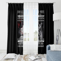 Skull Window Curtain Skull Girl Spoiled Wife - Wonder Print Shop