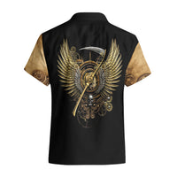 Skull Hawaiian Shirt Golden Skull Steampunk - Wonder Print Shop