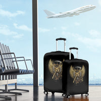 Skull Luggage Cover Golden Skull Steampunk - Wonder Print Shop