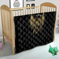 Skull Quilt Golden Skull Steampunk - Wonder Print Shop