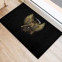Skull Rubber Doormat Golden Skull Steampunk - Wonder Print Shop