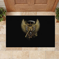 Skull Rubber Doormat Golden Skull Steampunk - Wonder Print Shop