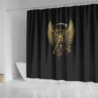 skull-shower-curtain-golden-skull-steampunk