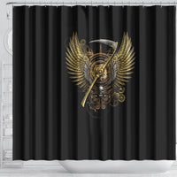 skull-shower-curtain-golden-skull-steampunk