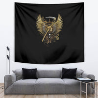 Skull Tapestry Golden Skull Steampunk - Wonder Print Shop