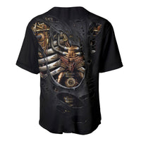 Skull Baseball Jersey Skeleton Steampunk Heart Inside - Wonder Print Shop