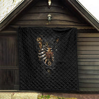 Skull Quilt Skeleton Steampunk Heart Inside - Wonder Print Shop