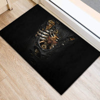 Skull Rubber Doormat Skeleton Steampunk Heart Inside - Wonder Print Shop