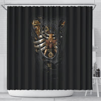 skull-shower-curtain-skeleton-steampunk-heart-inside