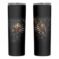 Skull Skinny Tumbler Skeleton Steampunk Heart Inside - Wonder Print Shop