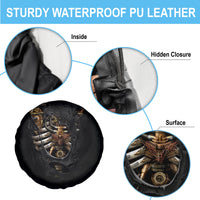 Skull Spare Tire Cover Skeleton Steampunk Heart Inside - Wonder Print Shop
