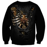 Skull Sweatshirt Skeleton Steampunk Heart Inside - Wonder Print Shop